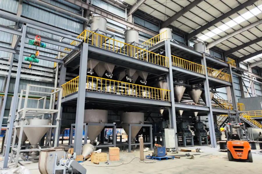 Lithium anode material production line